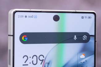 The under display camera helps keep a clean screen