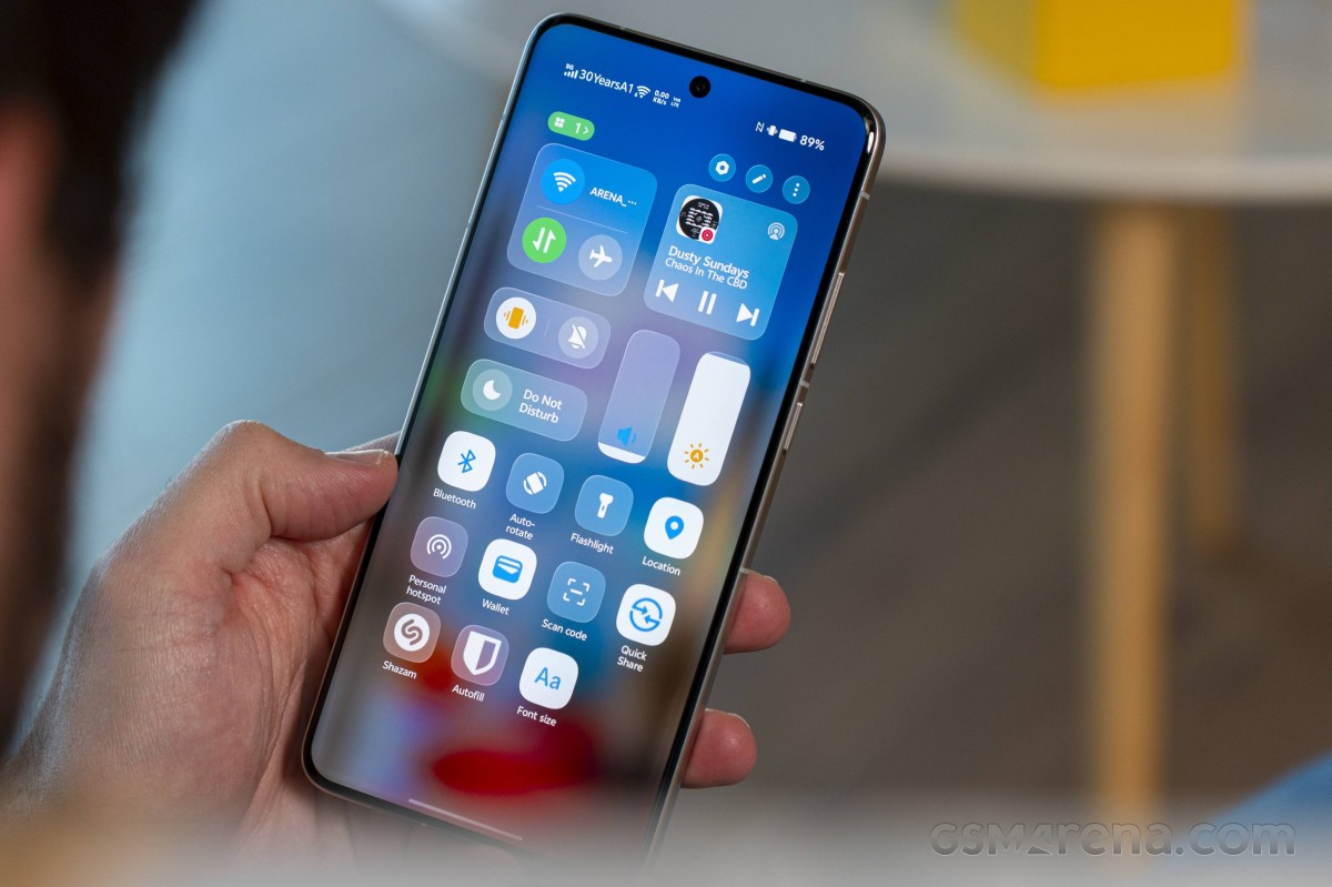 New Control Center styling