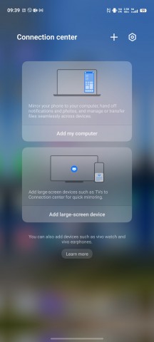 Connection Center - vivo OriginOS 6 Global hands-on