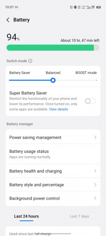 Battery settings - vivo OriginOS 6 Global hands-on