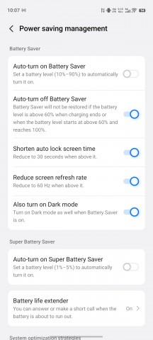 Battery settings - vivo OriginOS 6 Global hands-on
