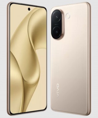 vivo V60e in Elite Purple and Noble Gold