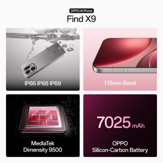 Oppo Find X9: key features