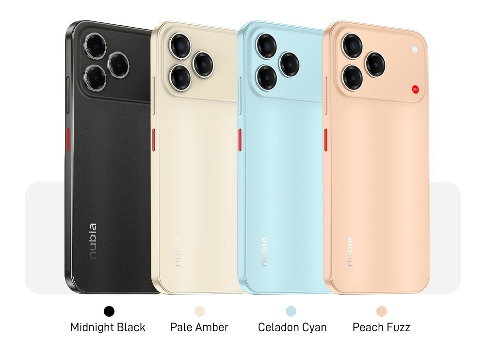 nubia V80 Design color options