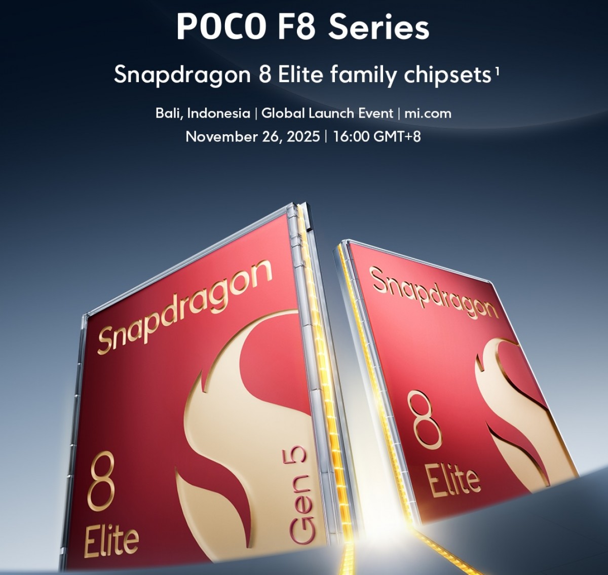 Poco F8 Ultra and F8 Pro chipset details confirmed