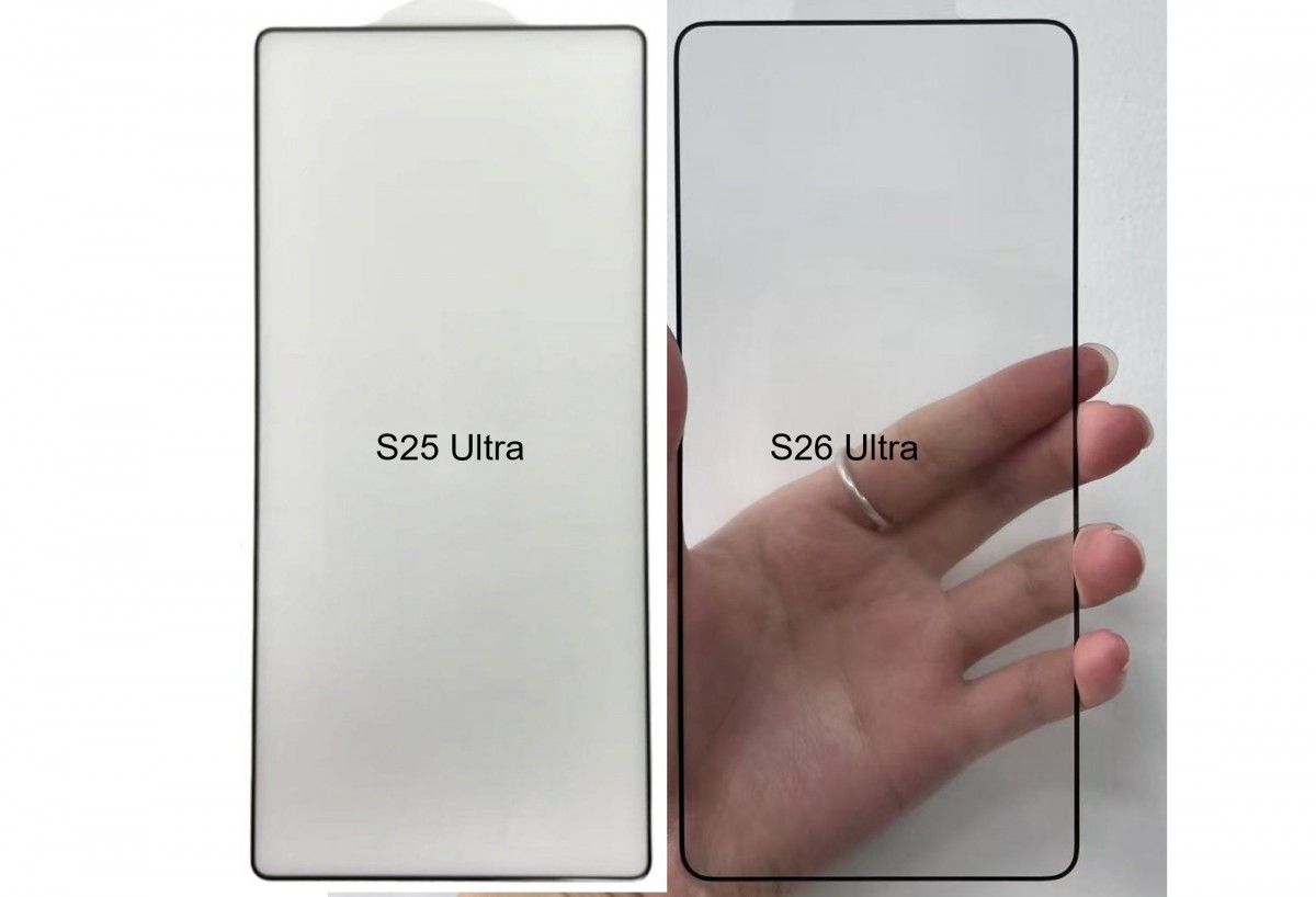 Samsung Galaxy S26 Ultra's screen protector gets compared to the S25 Ultra's