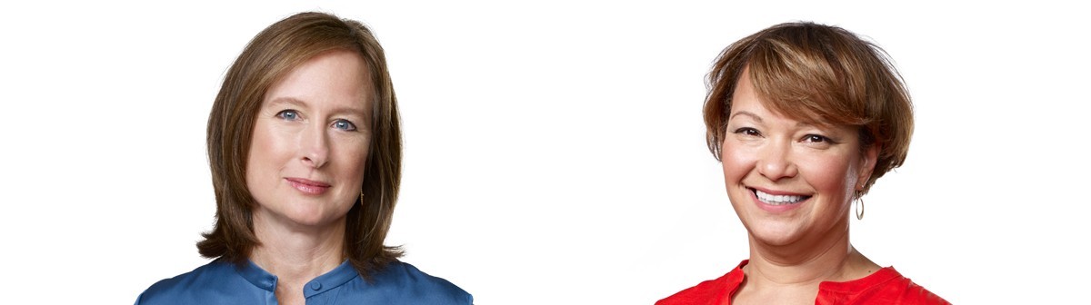 Katherine Adams (left) and Lisa Jackson (right) will be leaving Apple next year
