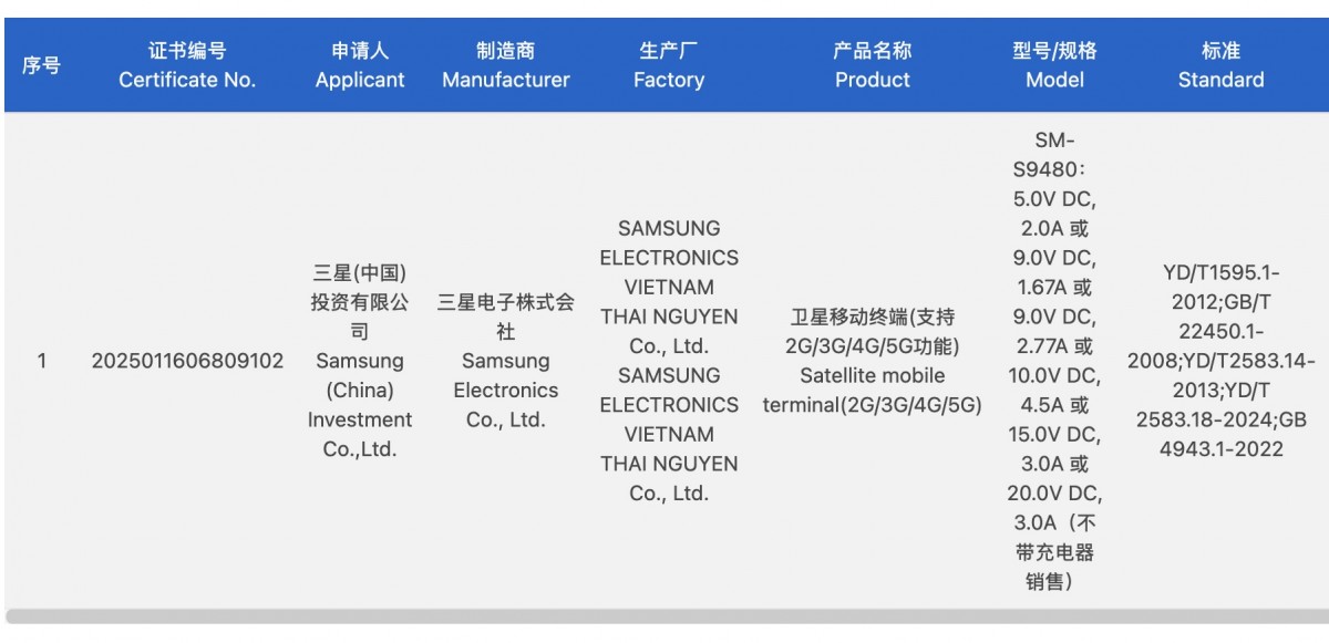 Samsung Galaxy S26 Ultra receives 3C certification, charging speed revealed
