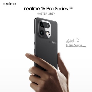 Realme 16 Pro Master Gold and Master Grey