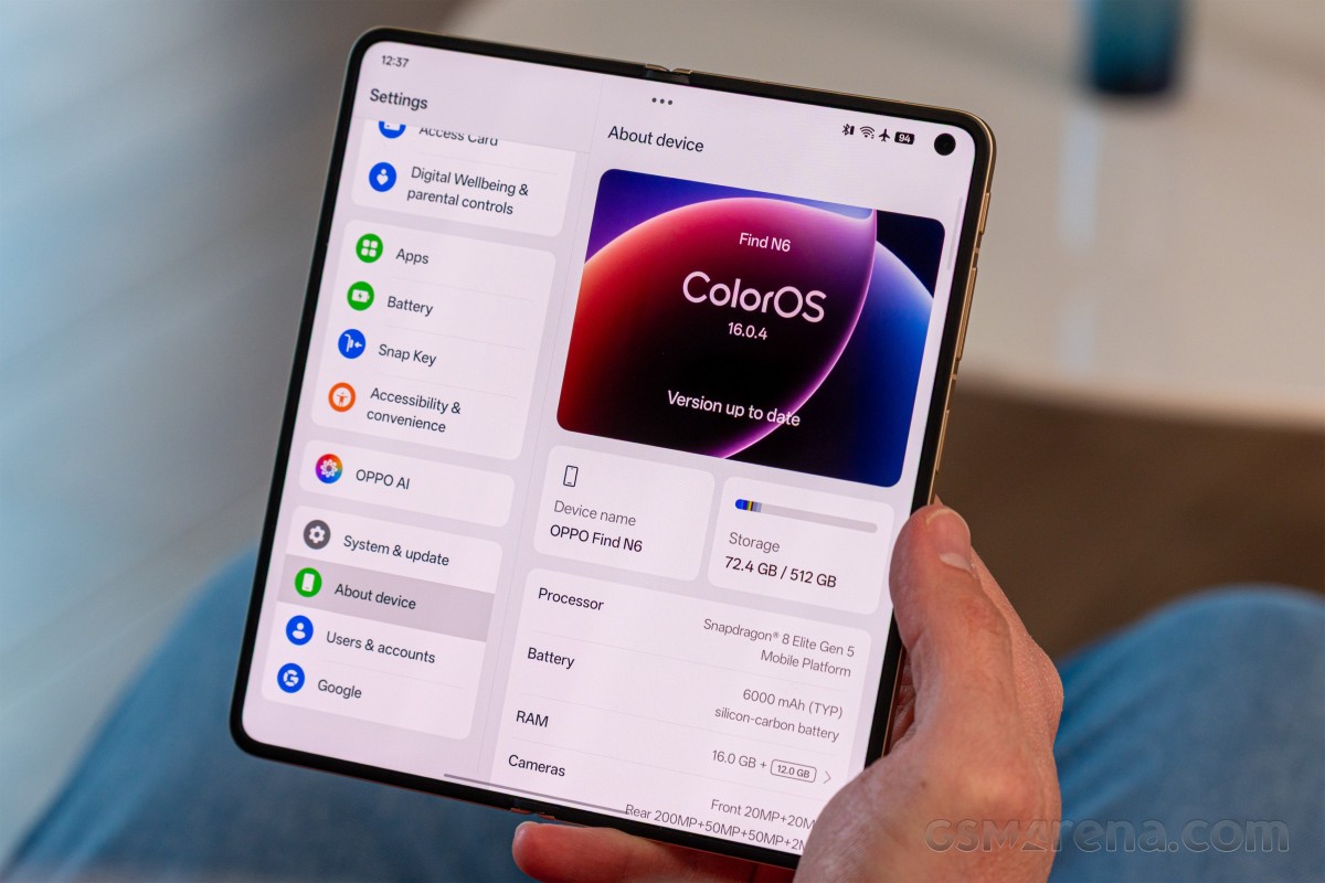 Oppo Find N6 performans özellikleri
