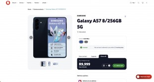 Samsung Galaxy A37 ve A57 Vodafone Güney Afrika listesi