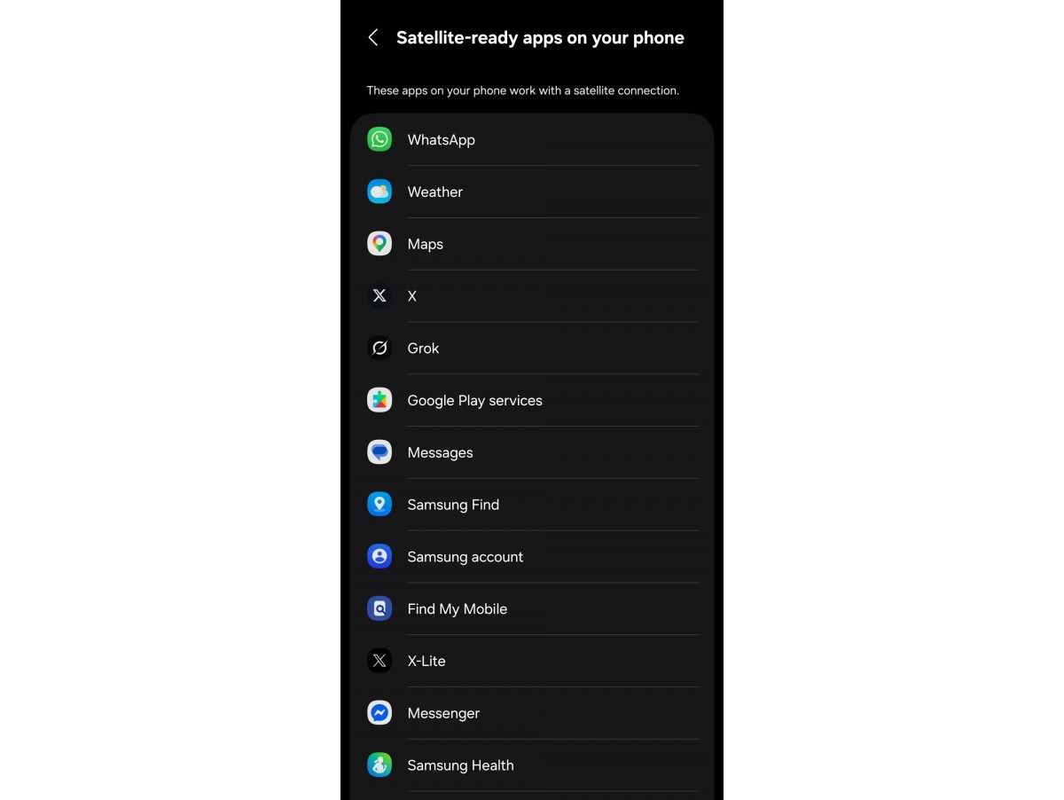 Samsung uydu bağlantılı uygulamalar