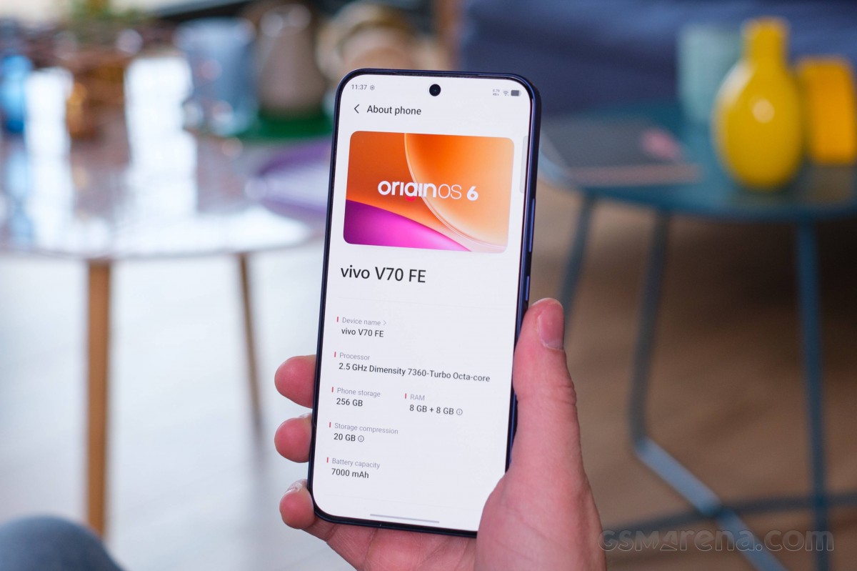 vivo V70 FE ekran ve batarya özellikleri
