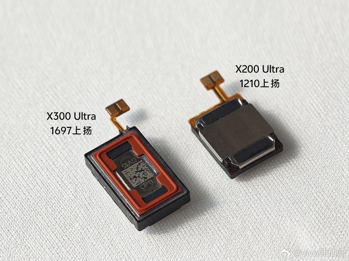 vivo X300 Ultra hoparlör tasarımı