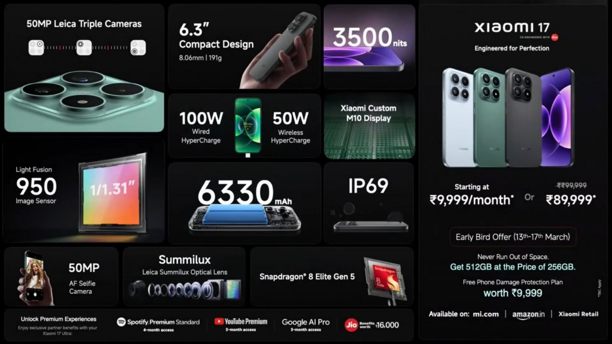 Xiaomi 17 kamera özellikleri