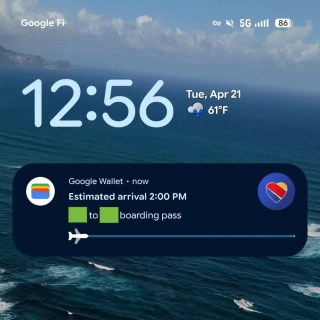 Google Wallet uçuş takibi
