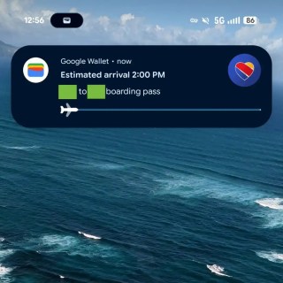Google Wallet uçuş takibi