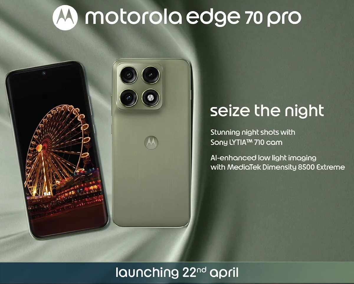 Motorola Edge 70 Pro tanıtım görseli