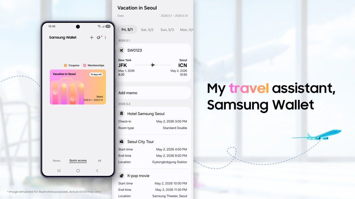Samsung Wallet Trips özelliği