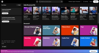 Spotify Fitness Merkezi Kategorileri