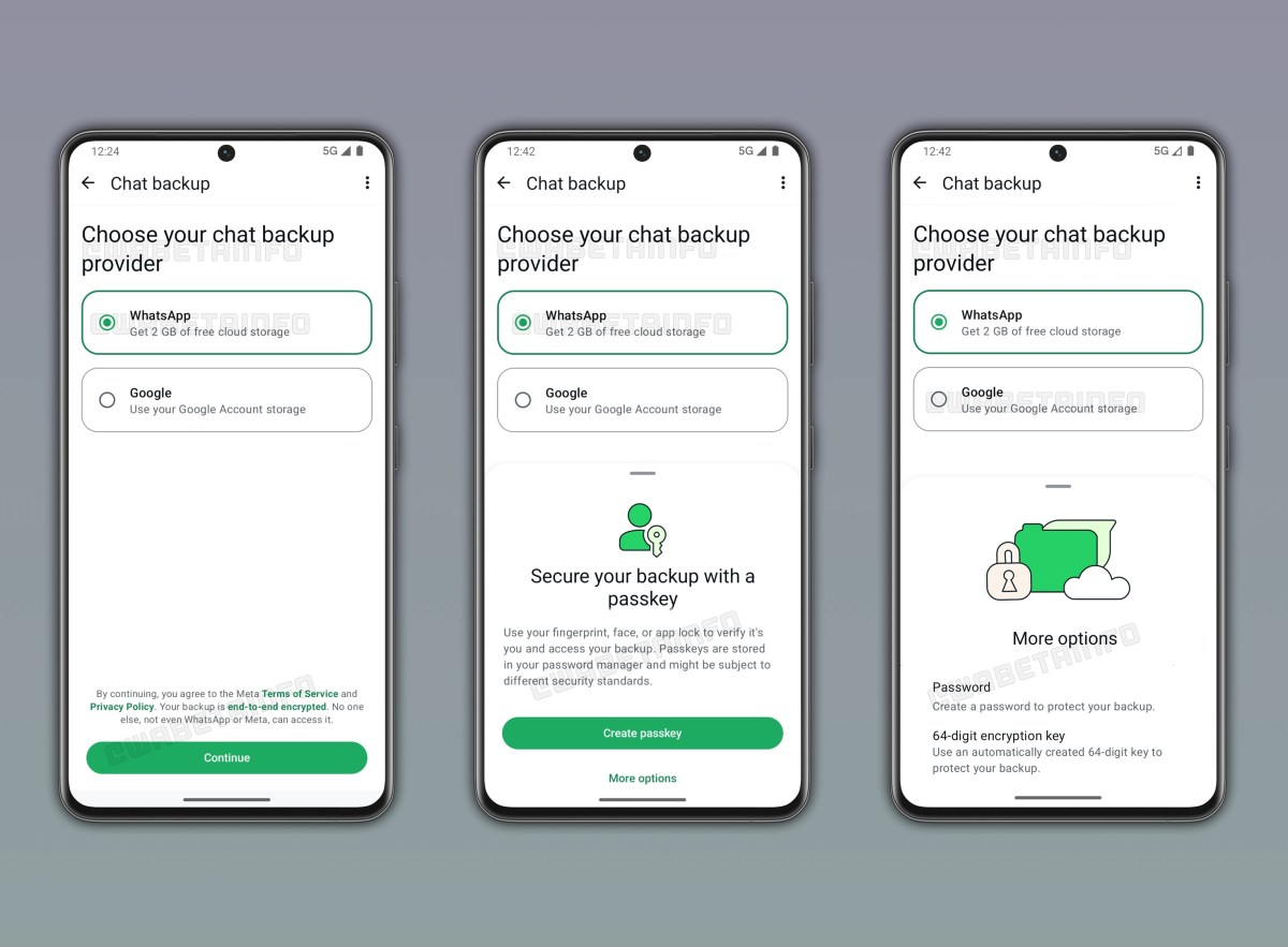 WhatsApp bulut depolama seçenekleri
