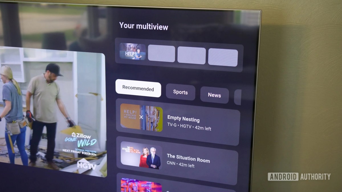 YouTube TV özelleştirilebilir Multiview