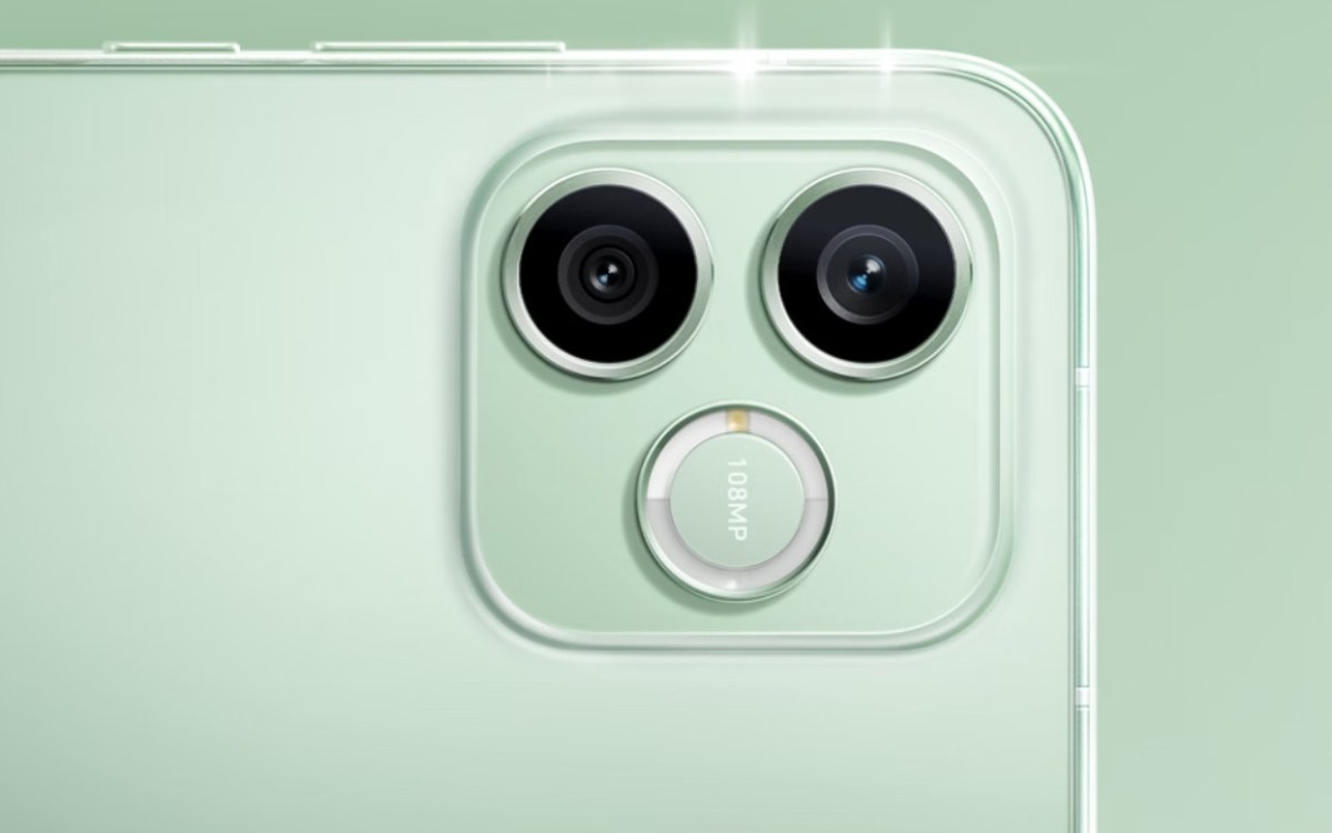 Honor 600e rear camera module and battery highlights