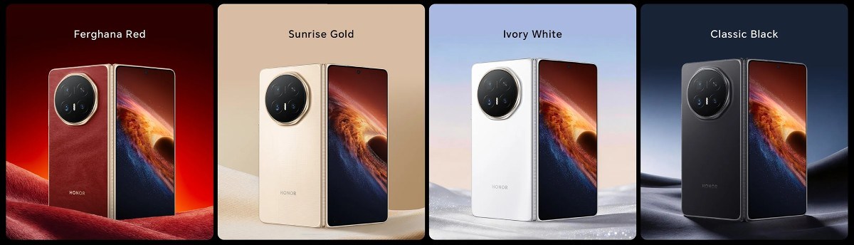 Honor Magic V6 renk seçenekleri