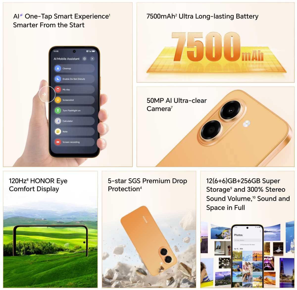 Honor X7e ekran özellikleri