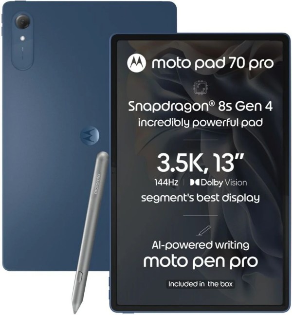 Motorola Moto Pad 70 Pro ekran özellikleri