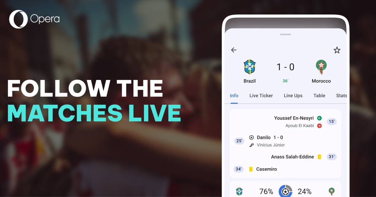 Opera Android futbol merkezi