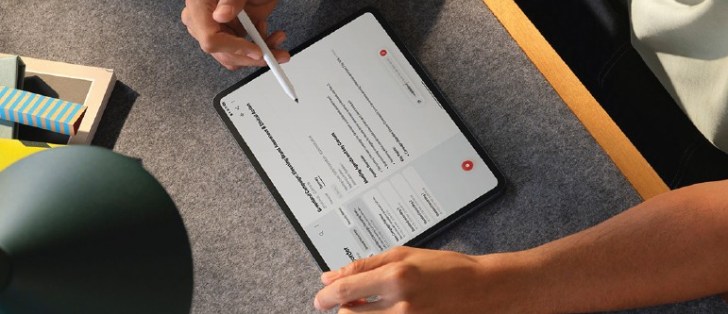 Oppo Pad 5 Matte Display ekran tasarımı