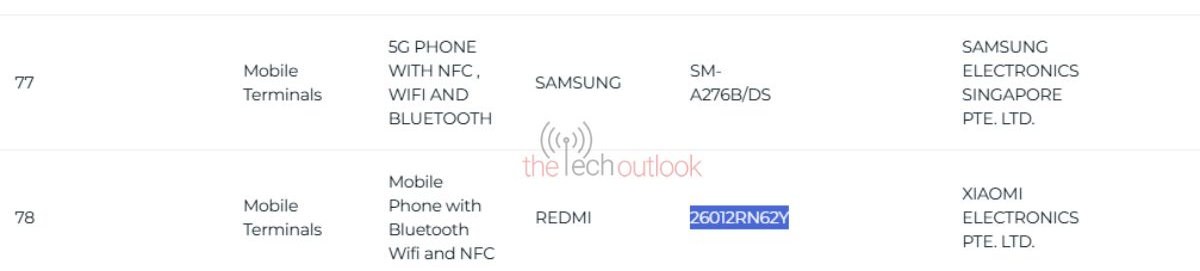 Samsung Galaxy A27 ve Redmi 17 4G sertifikalandırıldı