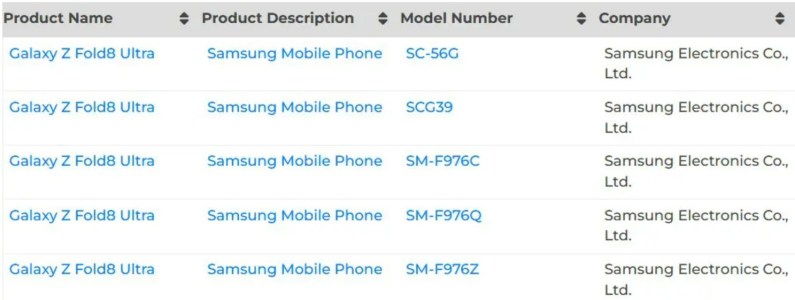 Samsung Galaxy Z Fold8 Ultra