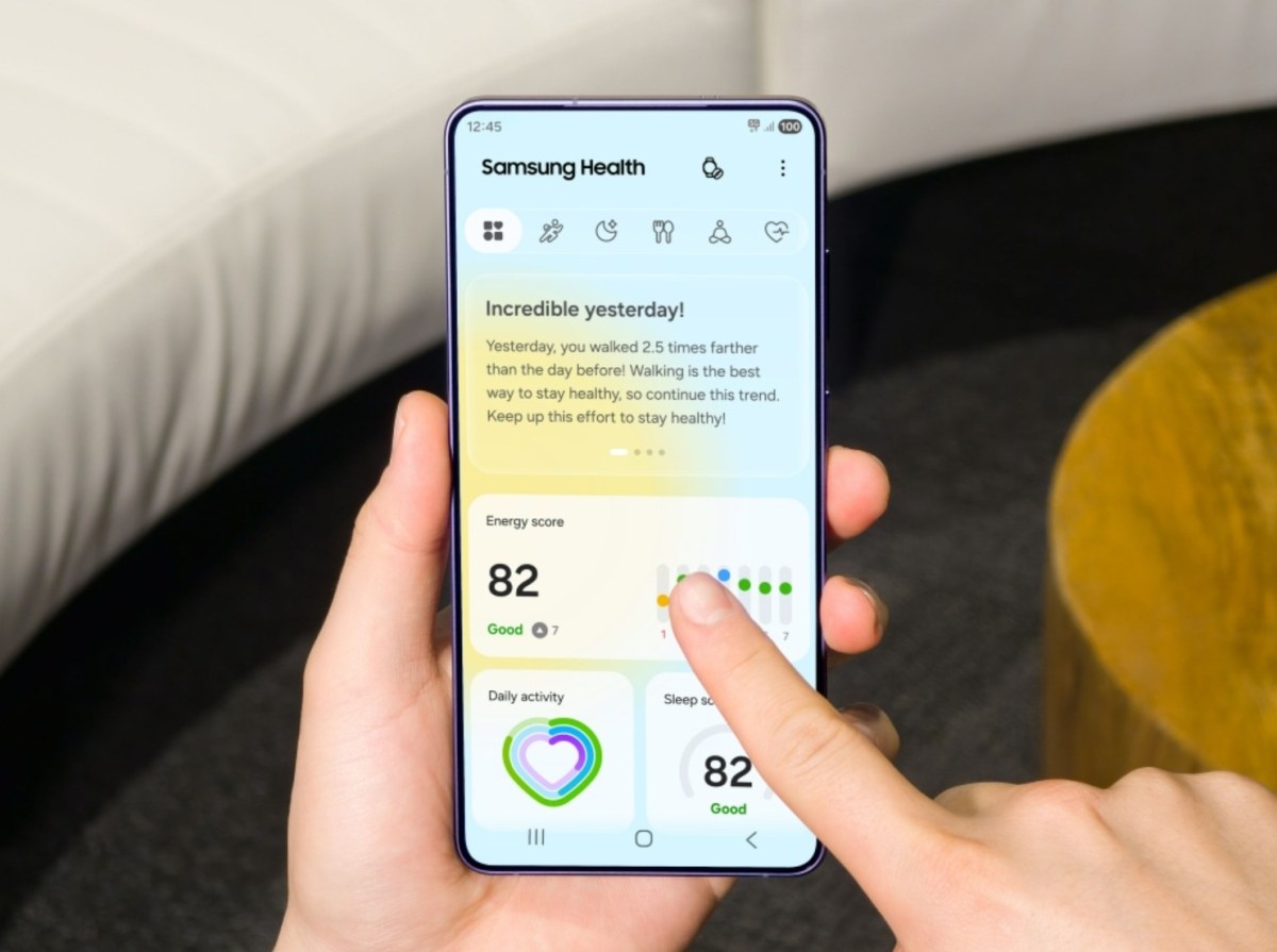 Samsung Health uygulaması yeni tasarım
