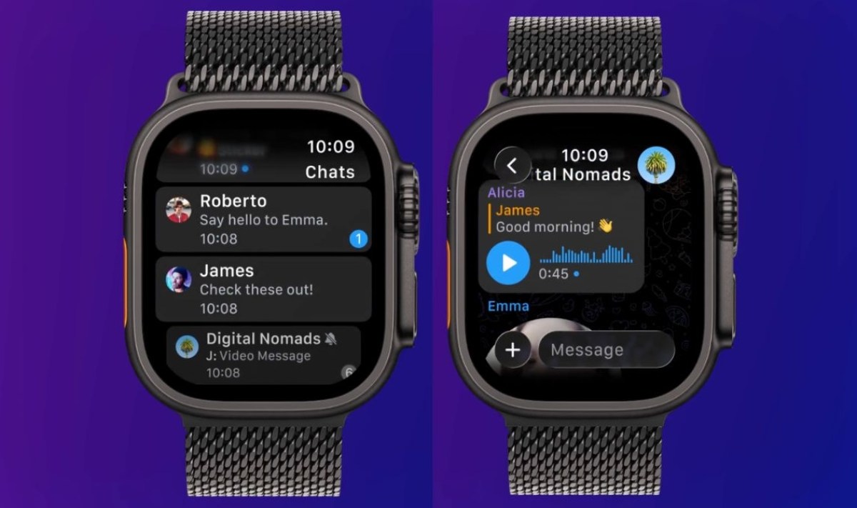 Telegram Apple Watch uygulaması