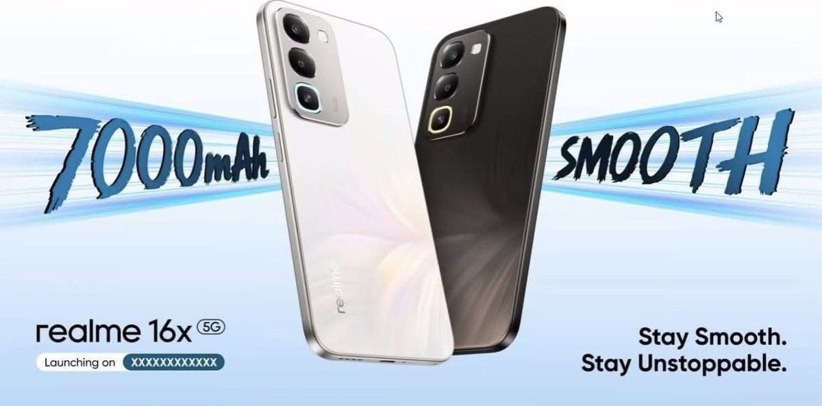 Realme 16x 5G India variant leak reveals 7,000mAh battery, MediaTek Dimensity 6300 chipset, and 144Hz display ahead of launch