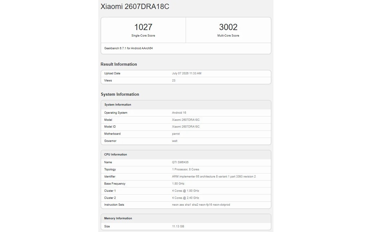 Redmi Note 17 tasarım