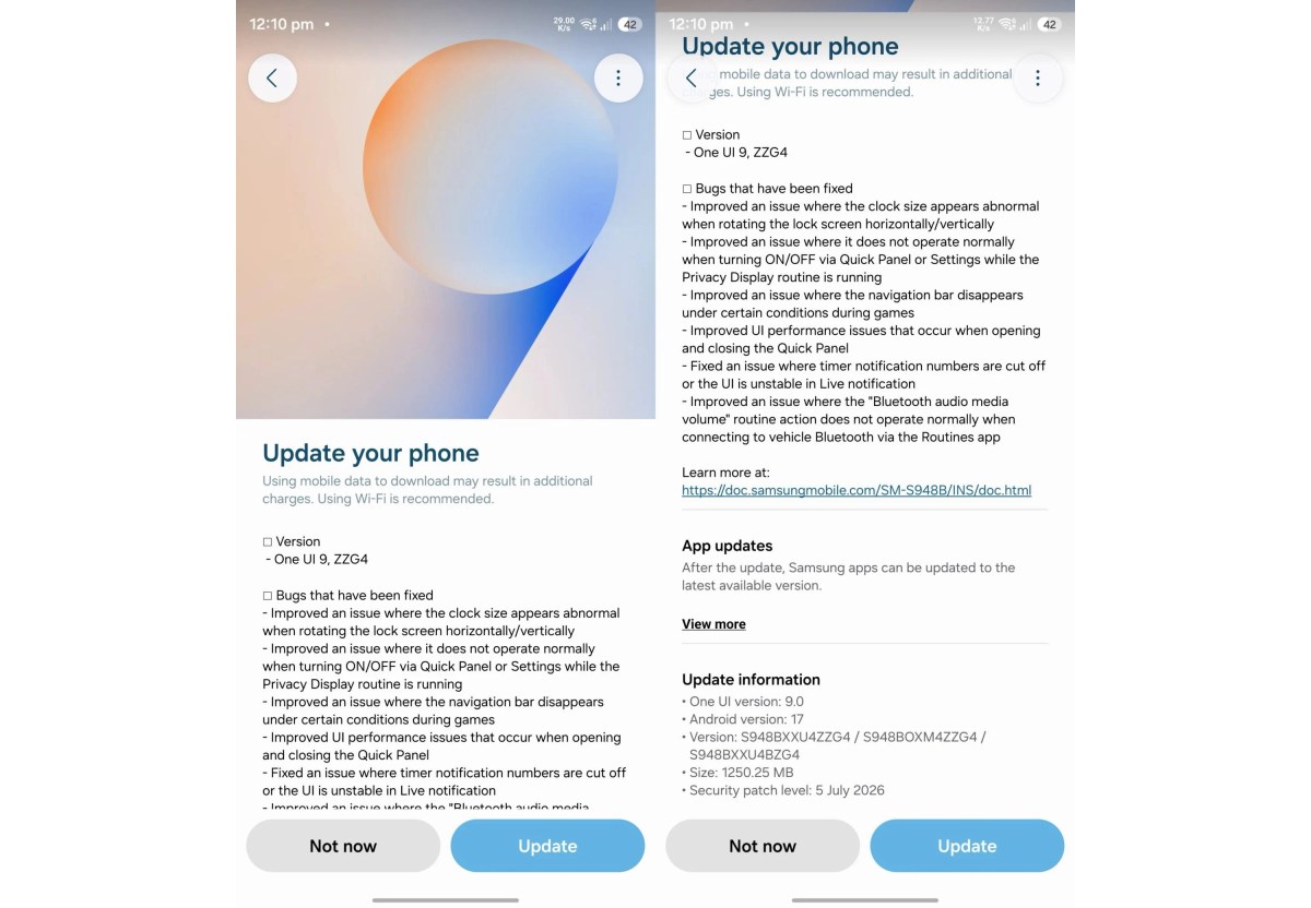 Samsung One UI 9 Beta 4 Özellikleri