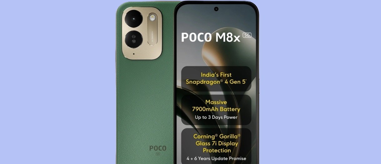 Poco M8x arrives with the Snapdragon 4 Gen 5 SoC, a 120Hz display, and a  7,900 mAh battery - GSMArena.com news