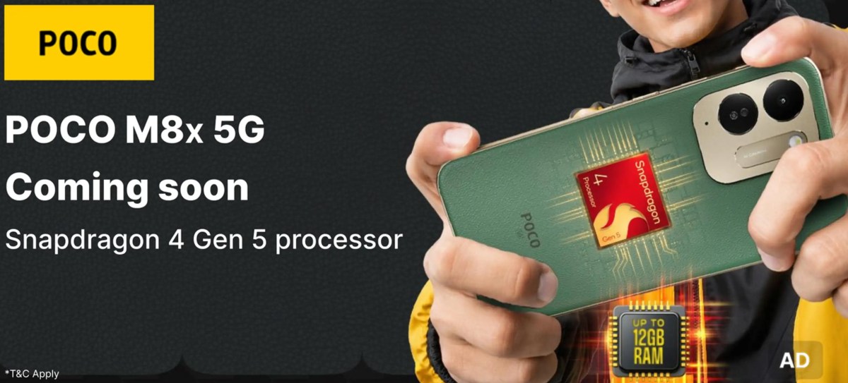 Poco M8x to be powered by Snapdragon 4 Gen 5 SoC, key specs and pricing  tipped - GSMArena.com news