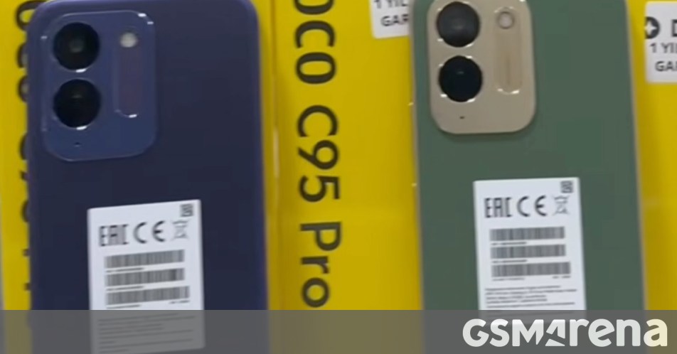 Poco C95 Pro videos show it in three colors, pricing is out too -  GSMArena.com news