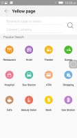 Yellow page: browsing for a business - Lenovo Vibe Shot review