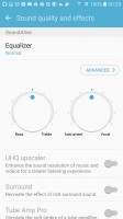 Equalizer controls - Samsung Galaxy S7 Active review