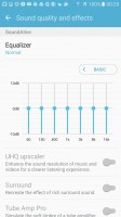Equalizer and other settings - Samsung Galaxy S7 review