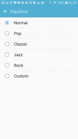 Equalizer and other settings - Samsung Galaxy S7 review