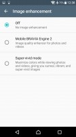 Screen settings - Sony Xperia XA Ultra review