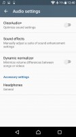 Audio settings - Sony Xperia XA Ultra review