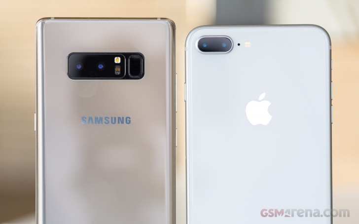 Apple - funwarigopan新品 iphone 8 plus とnote8 Apple iPhone 8 Plus vs. Samsung Galaxy Note8 full camera shootout