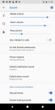Sound settings - Google Pixel 2 Xl review